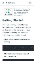 Frame #2 - vitepress-docs.vercel.app/guide/getting-started.html