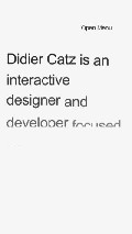 Frame #7 - develop.didiercatz.com