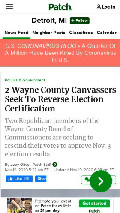 Frame #10 - patch.com/michigan/detroit/2-wayne-county-canvassers-seek-reverse-election-certification